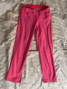 New Balance Hot Pink Girls' Athletic Leggings
